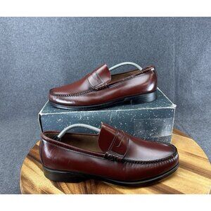 Colorado Men's Brown Burgandy Penny Loafers Size 11W NOS